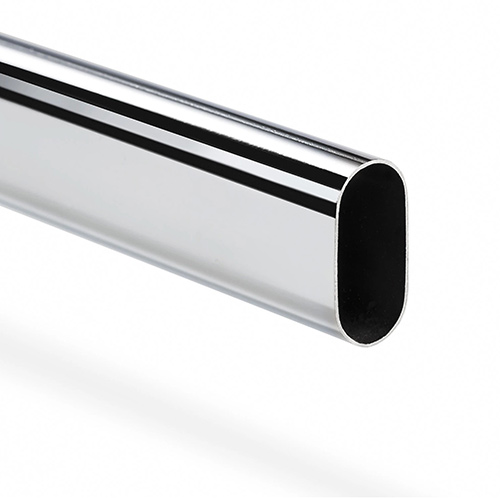 Труба гардеробна 32х15х3000мм, овальна, хром пол. Труба гардеробна 32х15х3000мм, овальна, хром пол.