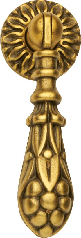 Ручка-крапелька латунь мат. d=24мм, L=73мм                                                            Ручка-крапелька латунь мат. d=24мм, L=73мм