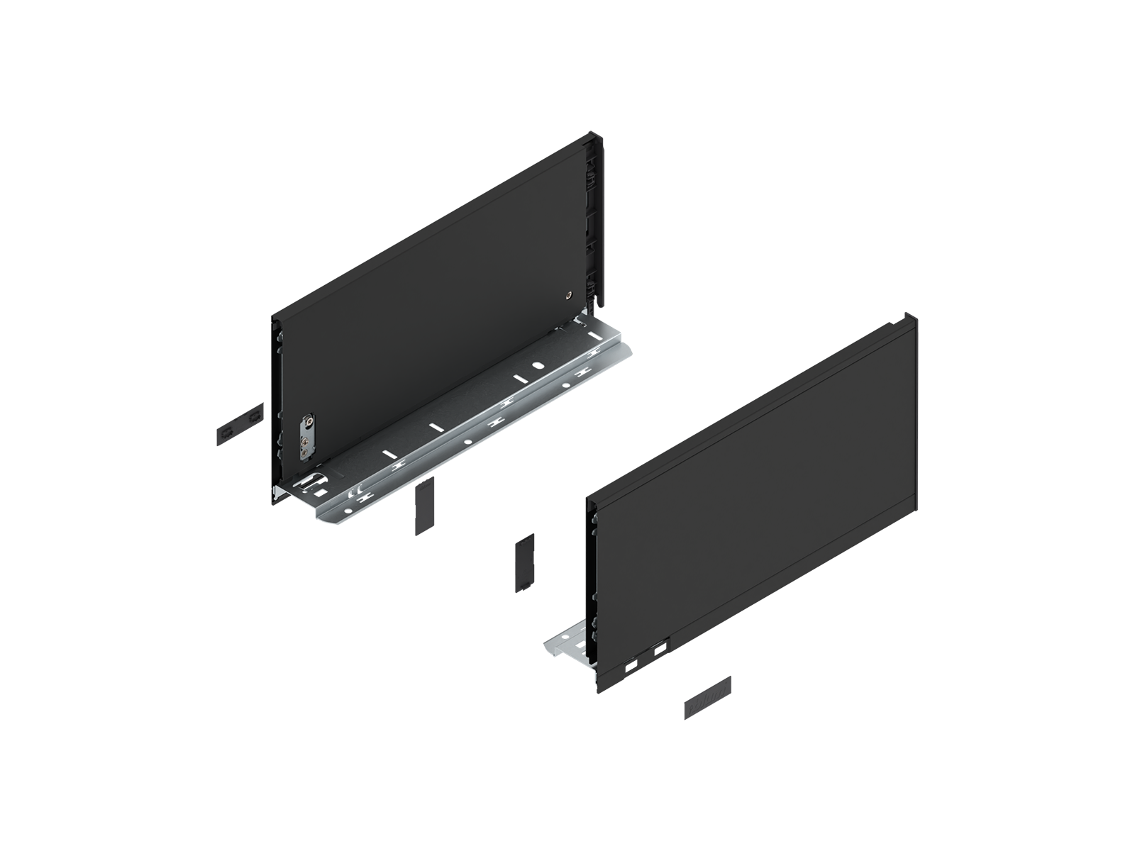 LEGRABOX царга, висота C (177 мм), НД=350 мм, ліва/права, LEGRABOX pure, чорний карбон матовий LEGRABOX царга, висота C (177 мм), НД=350 мм, ліва/права, LEGRABOX pure, чорний карбон матовий