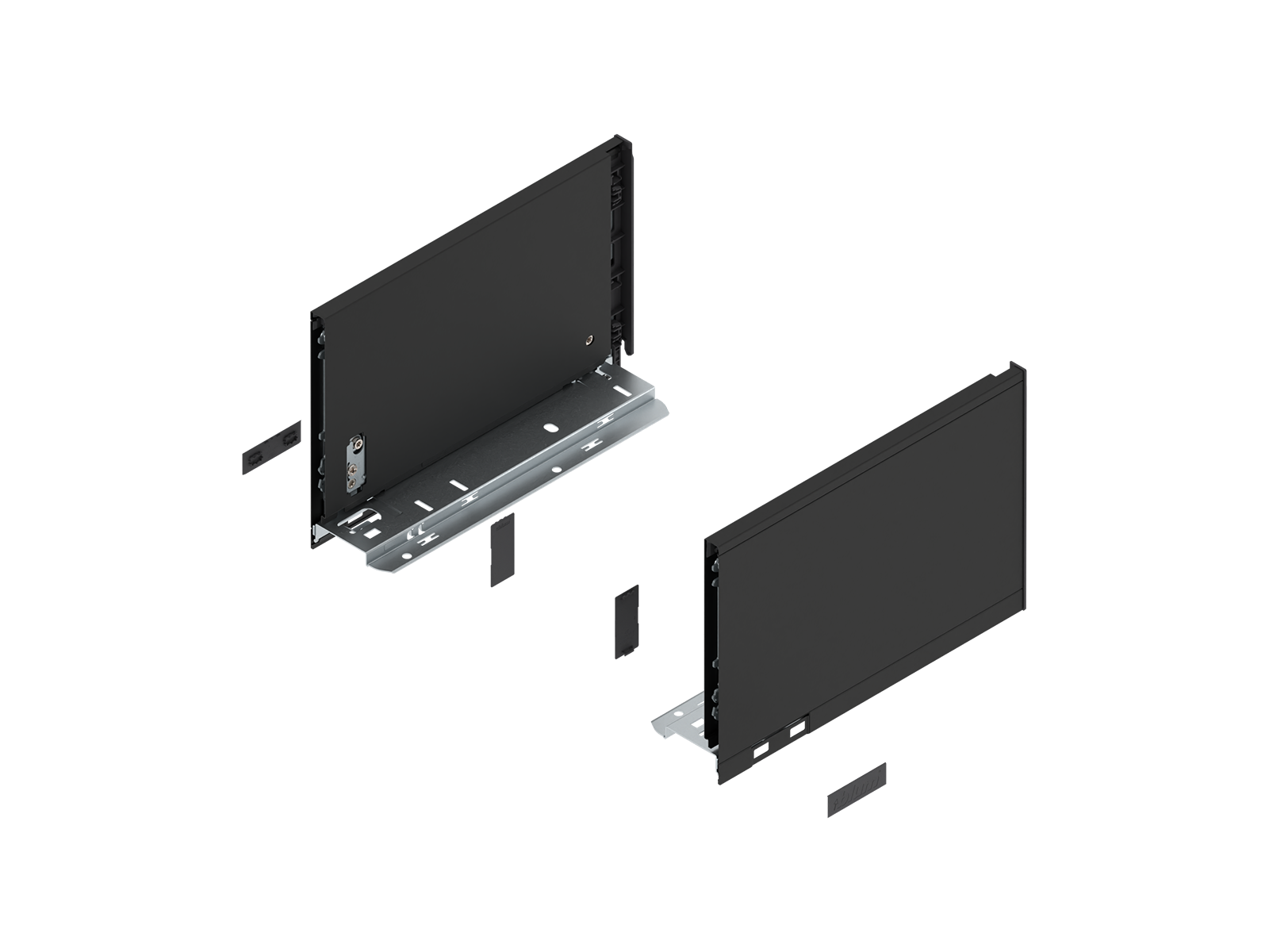 LEGRABOX царга, висота C (177 мм), НД=270 мм, ліва/права, LEGRABOX pure, чорний карбон матовий LEGRABOX царга, висота C (177 мм), НД=270 мм, ліва/права, LEGRABOX pure, чорний карбон матовий