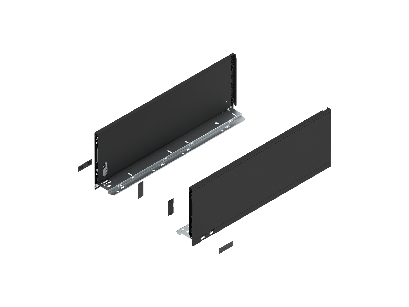 LEGRABOX царга, висота C (177 мм), НД=500 мм, ліва/права, LEGRABOX pure, чорний карбон матовий LEGRABOX царга, висота C (177 мм), НД=500 мм, ліва/права, LEGRABOX pure, чорний карбон матовий