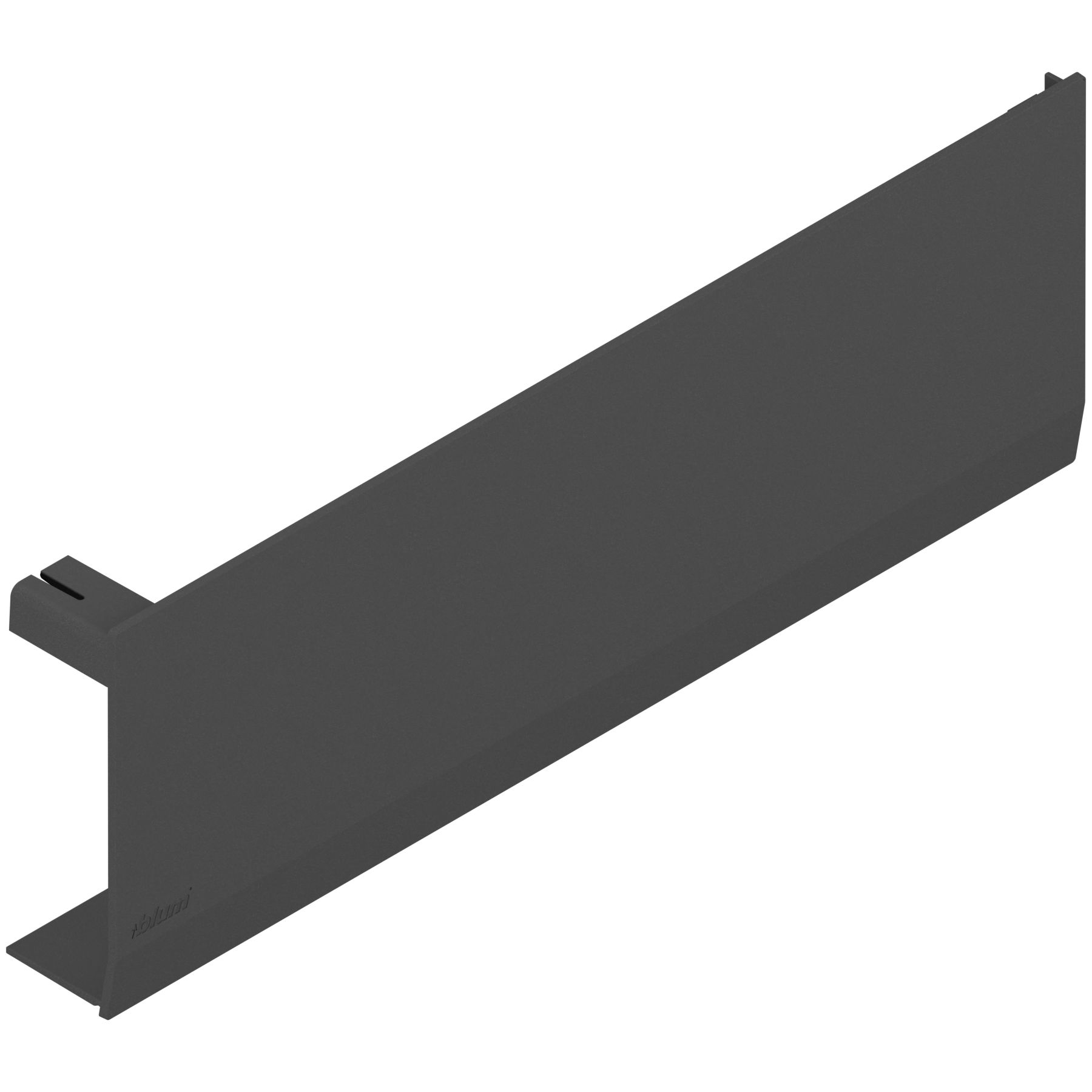 Заглушка для AVENTOS HF/HS/HL top, гладка, правий, темно-сірий Заглушка для AVENTOS HF/HS/HL top, гладка, правий, темно-сірий
