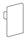 Заглушка для системы Vetro Fisso (Micro50), пластик (стар. 1794/A/2)