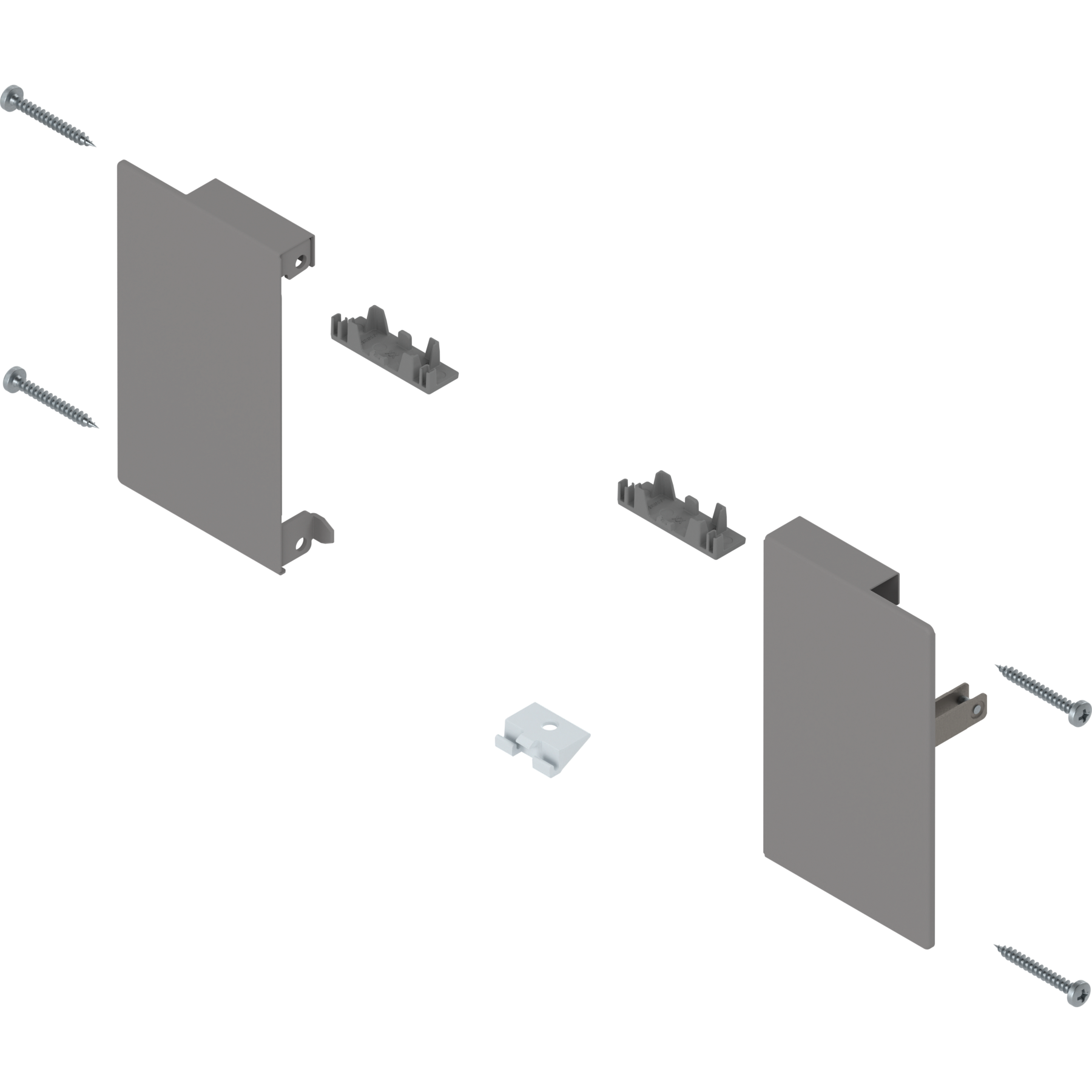 MERIVOBOX кріплення передньої панелі, M, R+L, IG-M (індіум сірий)