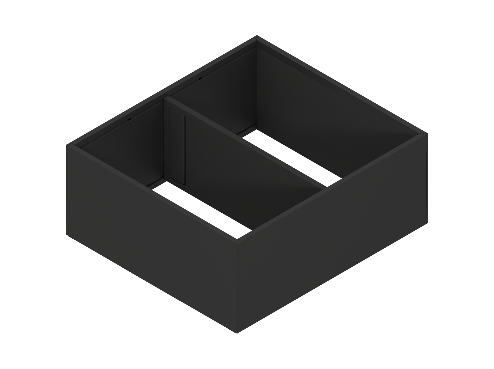 AMBIA-LINE рамка, для LEGRABOX/MERIVOBOX шухляда з високим фасадом, сталь, від НД=270 мм, ширина=242 мм, карбоново-чорний матовий AMBIA-LINE рамка, для LEGRABOX/MERIVOBOX шухляда з високим фасадом, сталь, від НД=270 мм, ширина=242 мм, карбоново-чорний матовий