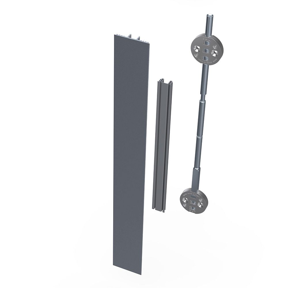 Выравниватель для дверей серии TNB421, L=2300мм с алюминиевой заглушкой 
