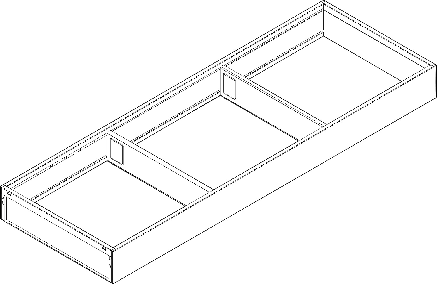 Рама AMBIA-LINE для LEGRABOX, стандартний ящик, сталь, L=600мм, шир.=200мм, білий шовк