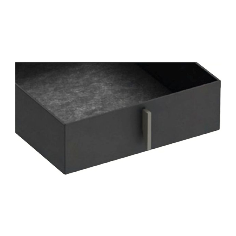 Коробка без кришки 322х275х85мм, Екошкіра Антрацит + Темно-сірий велюр Коробка без кришки 322х275х85мм, Екошкіра Антрацит + Темно-сірий велюр