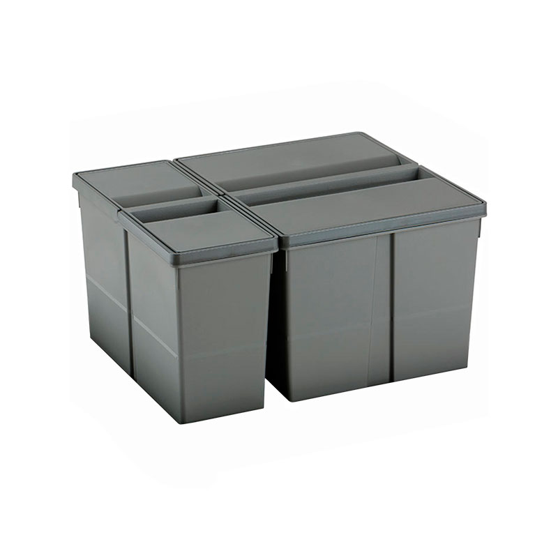 Сортер 600 9XL, 20л+9л, H=209мм, пластик, сірий оріон Сортер 600 9XL, 20л+9л, H=209мм, пластик, сірий оріон