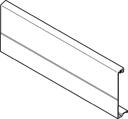 Передняя панель L=1081мм, никель  