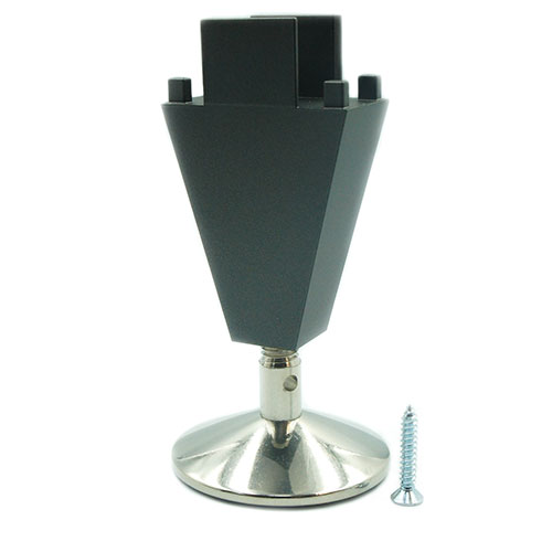 Опора регульована пластикова, чорний (з п'яткою нікель) Опора регульована пластикова, чорний (з п'яткою нікель)