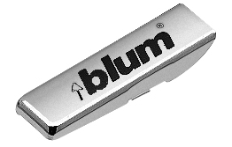 Декор. накладка на плече петлі для алюм. рам, права, логотип Blum                                     