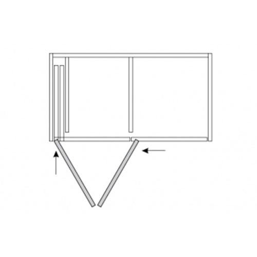 Розсувна система Folding Concepta 25 (1250-1850мм), ліва
