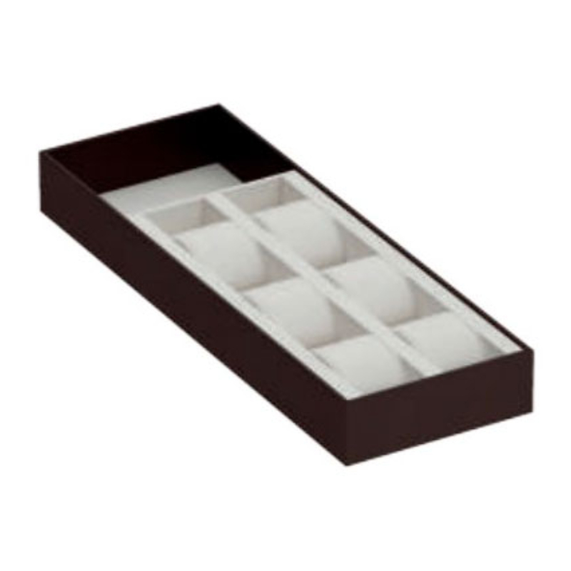Органайзер для годинників 150х432х50мм, Екошкіра коричневий + слонової кістки Органайзер для годинників 150х432х50мм, Екошкіра коричневий + слонової кістки