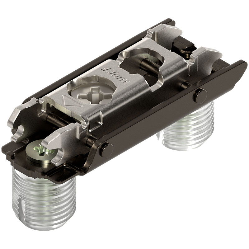 Відп. планка CLIP, прям. (20/32мм), 0мм, під прес, ексцeнтрик, чорний онікс Відп. планка CLIP, прям. (20/32мм), 0мм, під прес, ексцeнтрик, чорний онікс