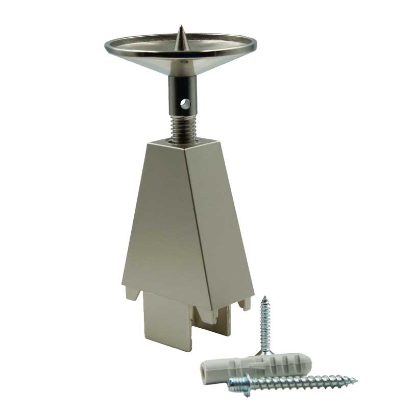 Кріплення до стелі Н=90мм, вертикальне, регульоване, олива (з п'яткою нікель) Кріплення до стелі Н=90мм, вертикальне, регульоване, олива (з п'яткою нікель)