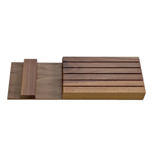Тримач  для ножів WOOD EXCLUSIVE горіх з прозор.лак. Тримач  для ножів WOOD EXCLUSIVE горіх з прозор.лак.