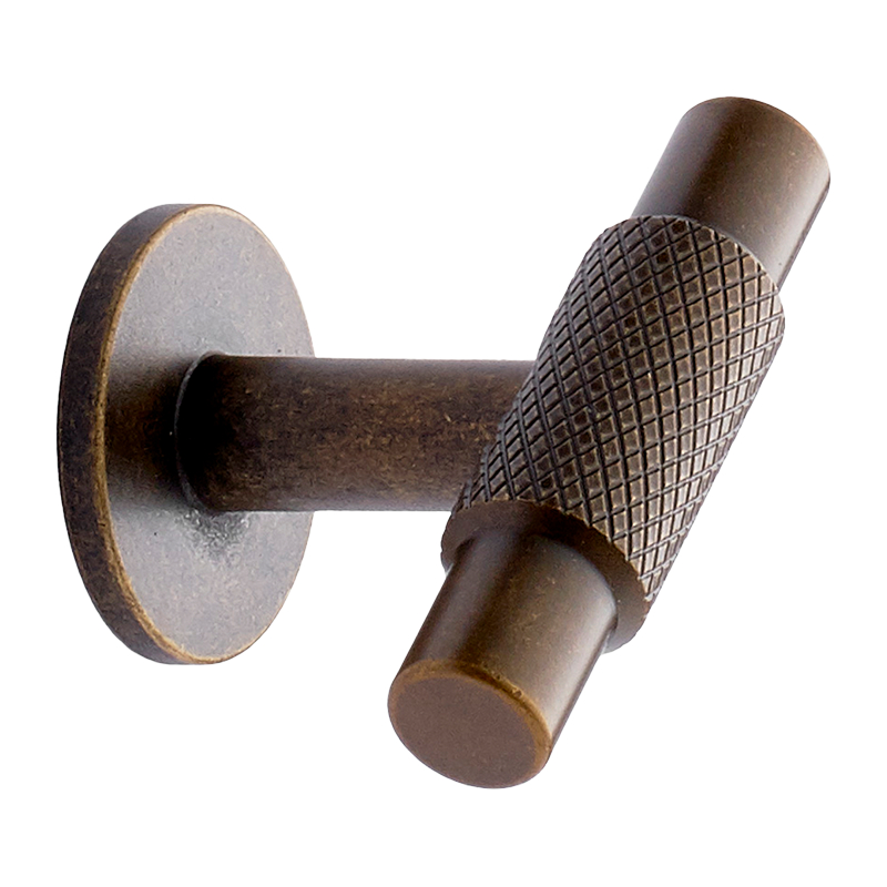 Ручка-кнопка MANOR T 54хh39мм, латунь антична Ручка-кнопка MANOR T 54хh39мм, латунь антична