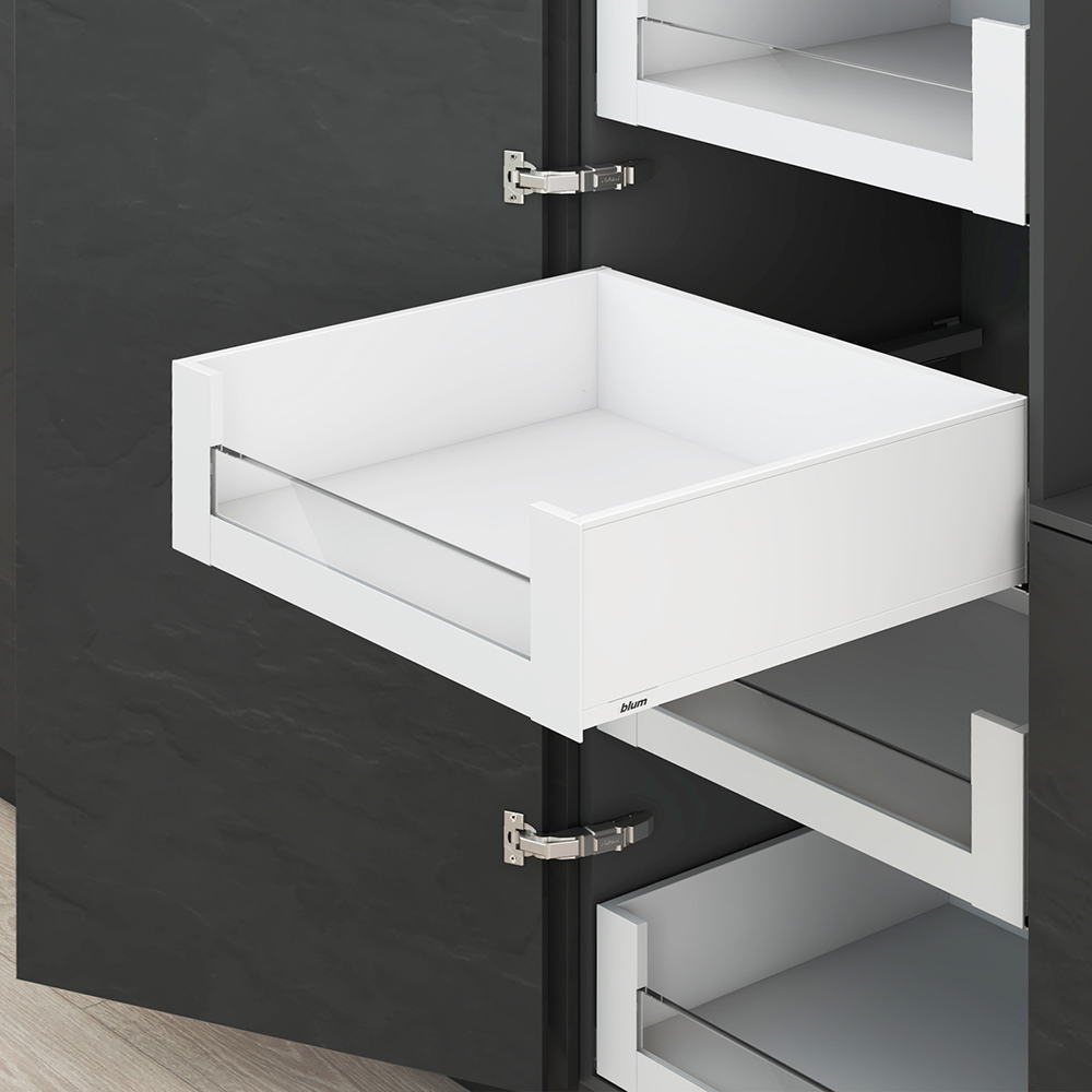 LEGRABOX pure, 450 мм, 40 кг, C, передня панель із вставкою, TIP-ON, SW-M (білий шовк) LEGRABOX pure, 450 мм, 40 кг, C, передня панель із вставкою, TIP-ON, SW-M (білий шовк)