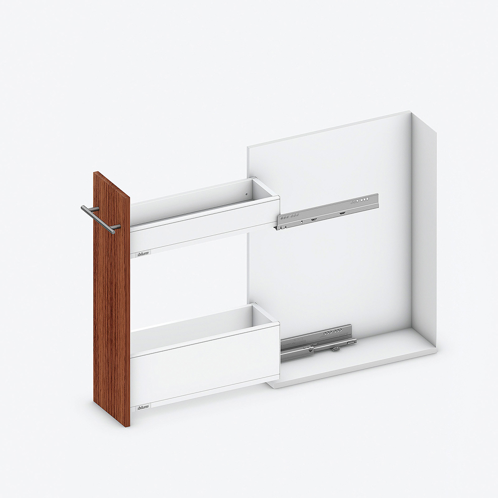 SPACE TWIN, LEGRABOX pure, NL=500 мм / 40 кг, колір терра-чорний матовий, висота царг MK SPACE TWIN, LEGRABOX pure, NL=500 мм / 40 кг, колір терра-чорний матовий, висота царг MK