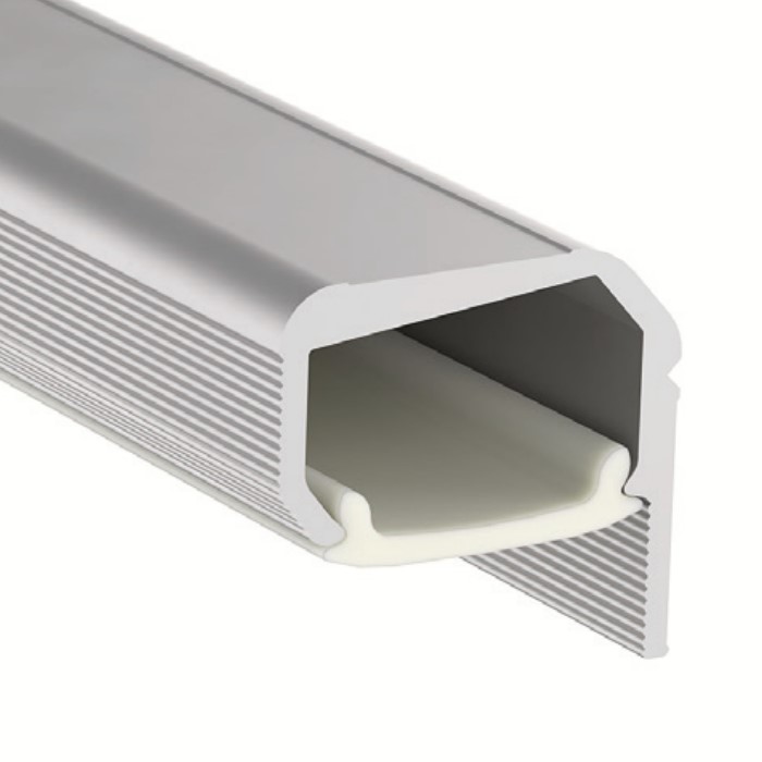 Профіль під LED для Gola, 4.2м, чорний Профіль під LED для Gola, 4.2м, чорний