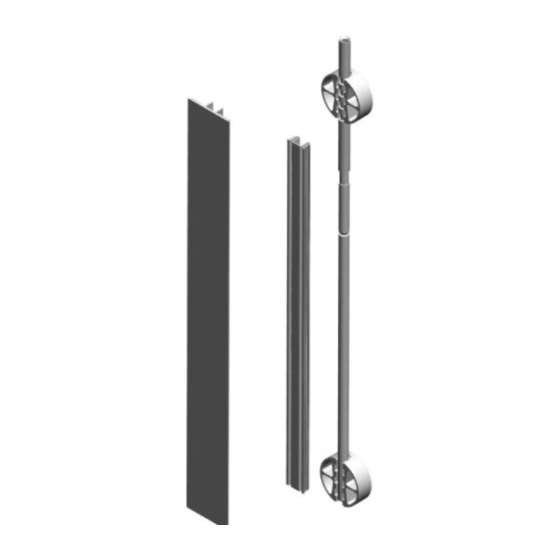 Вирівнювач для дверей серії TNA423, L=2610мм з алюмінієвою заглушкою Вирівнювач для дверей серії TNA423, L=2610мм з алюмінієвою заглушкою