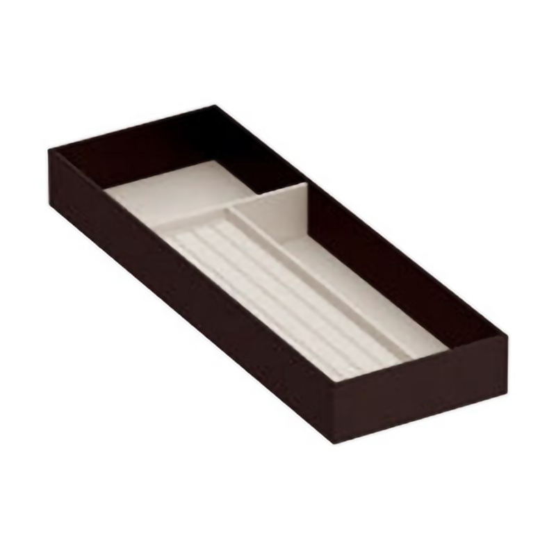 Органайзер для ювелірних прикрас 150х432х50мм, Екошкіра коричневий + слонової кістки Органайзер для ювелірних прикрас 150х432х50мм, Екошкіра коричневий + слонової кістки