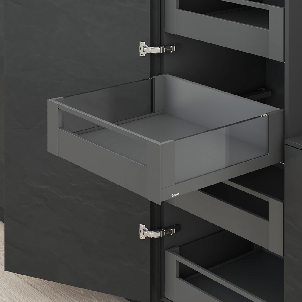 LEGRABOX free, 550 мм, 70 кг, C, передня панель із релінгом, TIP-ON, OG-M (оріон сірий) LEGRABOX free, 550 мм, 70 кг, C, передня панель із релінгом, TIP-ON, OG-M (оріон сірий)