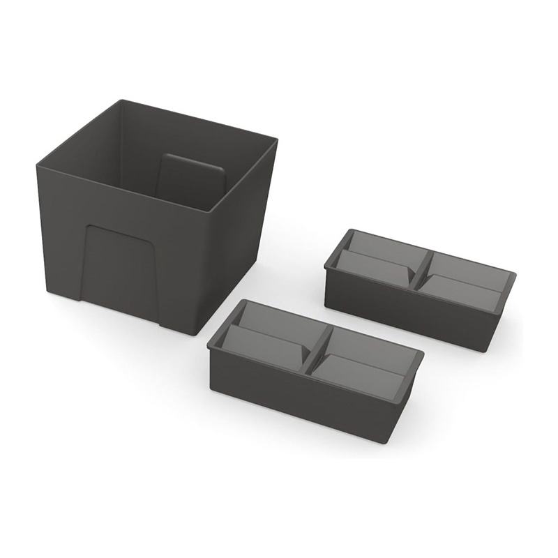 К-т органайзерів ONDA для ванної кімнати, велике відро, 2 маленькі коробки, 2 кришки з органайзерами, пластик, оріон К-т органайзерів ONDA для ванної кімнати, велике відро, 2 маленькі коробки, 2 кришки з органайзерами, пластик, оріон