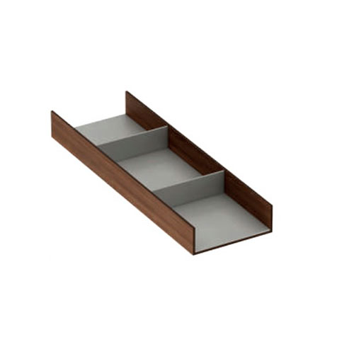 Органайзер раздільний 150х432х50мм, Горіх Canaletto + Екошкіра світло-сірий Органайзер раздільний 150х432х50мм, Горіх Canaletto + Екошкіра світло-сірий