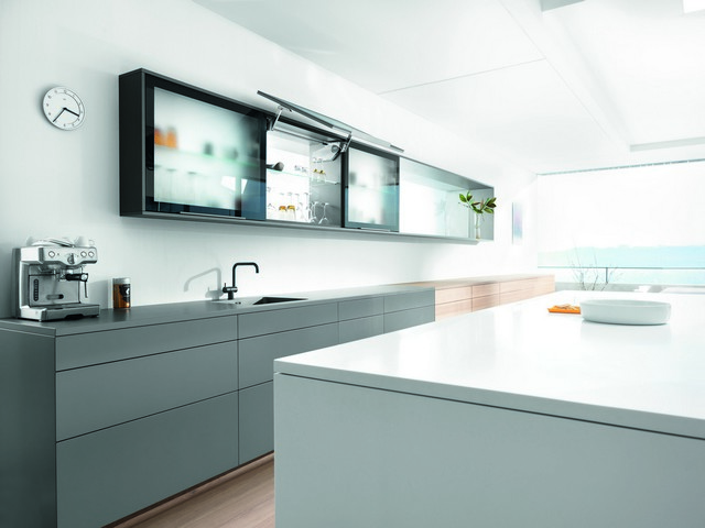 AVENTOS HS механізм F, 526-675 мм, HGR (світло-сірий), дер. фасад AVENTOS HS механізм F, 526-675 мм, HGR (світло-сірий), дер. фасад