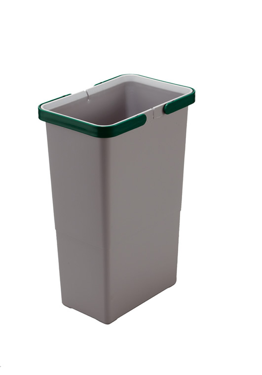 Ведро для мусора COVER BOX c ручками 8л (225х150х340мм) пластик