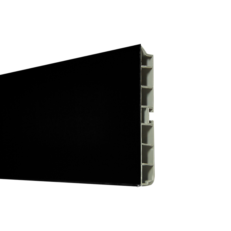 Цоколь H=100мм, чорний мат., ПВХ, 4м (прихований ущільн.) Цоколь H=100мм, чорний мат., ПВХ, 4м (прихований ущільн.)