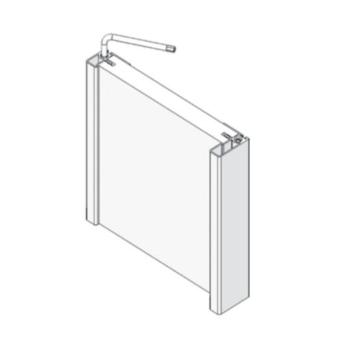 Профіль-ручка ST402 з вирівнювачем TN601 L=2593мм, хром полір. (для дверей 19мм) Профіль-ручка ST402 з вирівнювачем TN601 L=2593мм, хром полір. (для дверей 19мм)