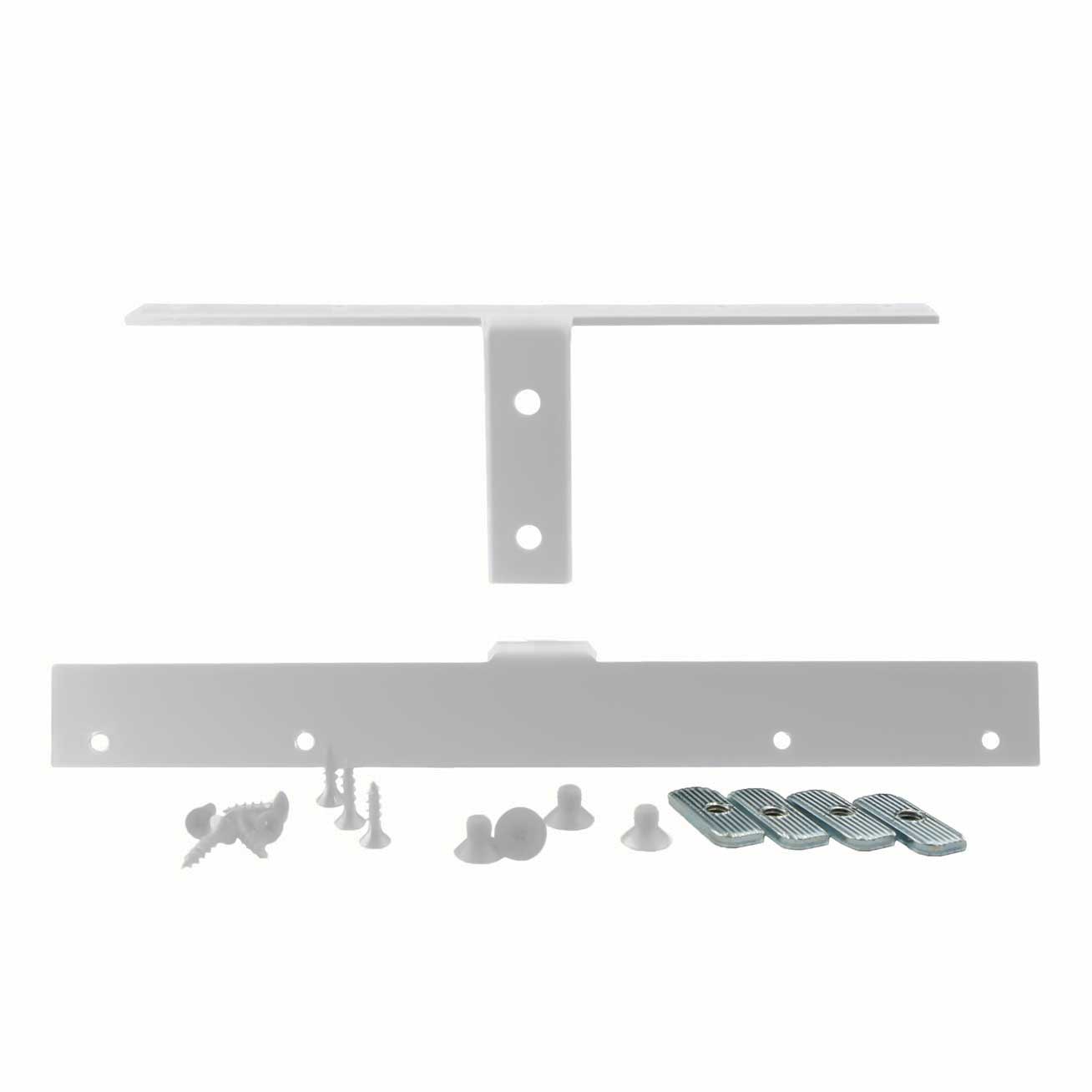 Тримач для дерев'яних полиць (пара) L=240мм, білий Тримач для дерев'яних полиць (пара) L=240мм, білий