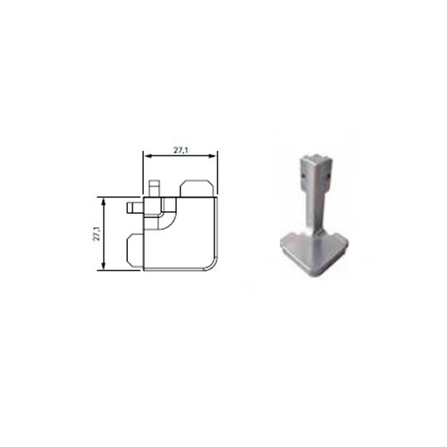 Кут з'єднувальний зовн. до профіля Gola L, нерж. (пласт.) Кут з'єднувальний зовн. до профіля Gola L, нерж. (пласт.)