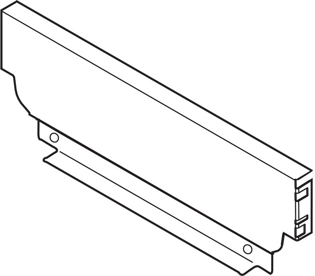 Задняя стенка из стали, высота M (96.5), ВнШ=162.5-163.4мм, белый шелк