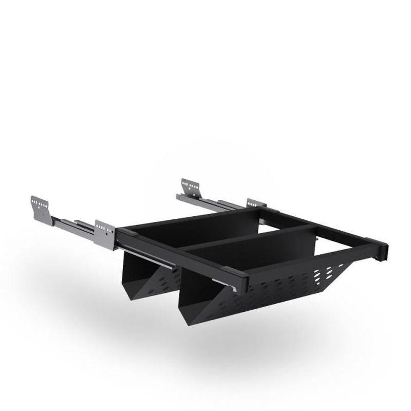 Кошик Ipnos для взуття 600мм (564х460х190мм), подвійний, металевий лист, чорний Кошик Ipnos для взуття 600мм (564х460х190мм), подвійний, металевий лист, чорний