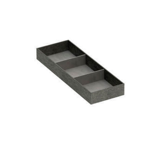 Лоток унвверсальний 432х150мм, Екошкіра Графіт Strio + Пісочний велюр Лоток унвверсальний 432х150мм, Екошкіра Графіт Strio + Пісочний велюр