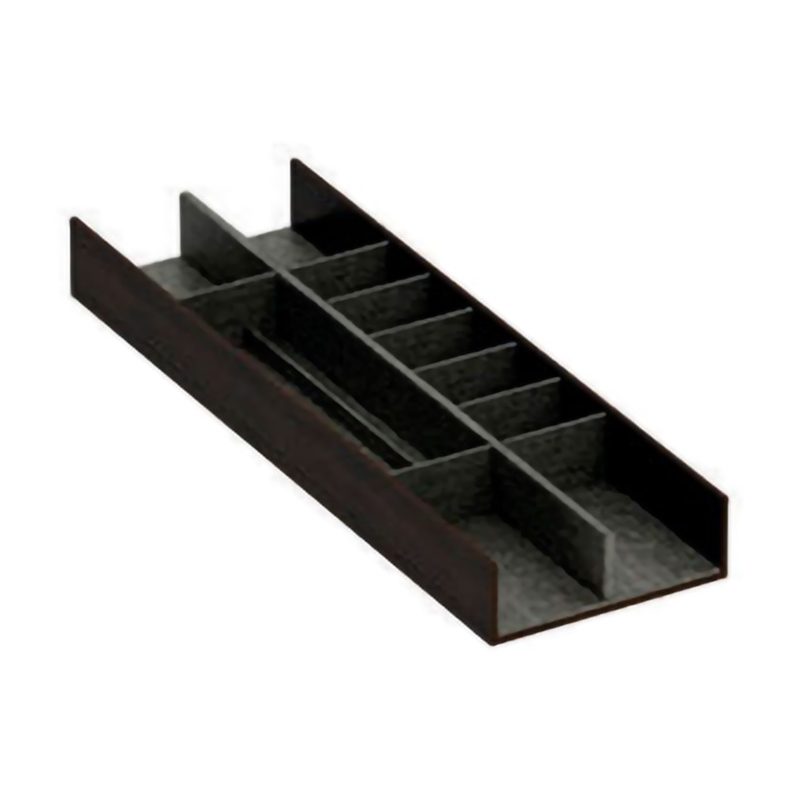 Органайзер для косметики 150х472х50мм, Дуб Spessart + Екошкіра Графіт Strio Органайзер для косметики 150х472х50мм, Дуб Spessart + Екошкіра Графіт Strio