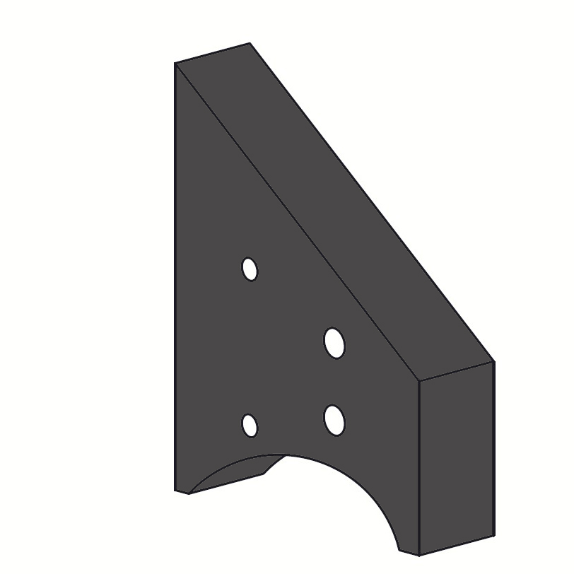 Підкладка під петлю "Гармошка", кутова на 15мм  Підкладка під петлю "Гармошка", кутова на 15мм