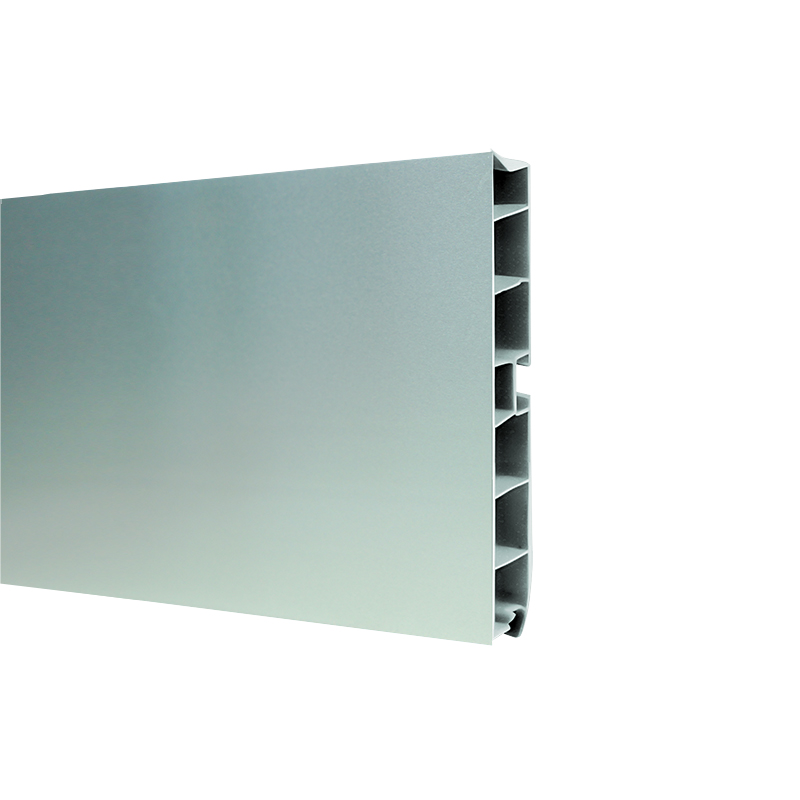 Цоколь H=100мм, нерж., (ПВХ), 4м (прихований ущільн.) Цоколь H=100мм, нерж., (ПВХ), 4м (прихований ущільн.)