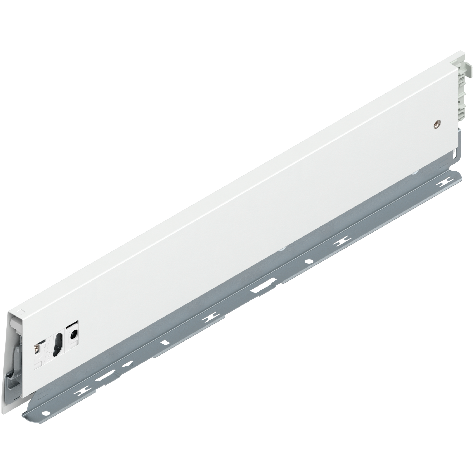 Боковина MERIVOBOX висота M (91 мм), L=450мм, ліва, білий шовк Боковина MERIVOBOX висота M (91 мм), L=450мм, ліва, білий шовк