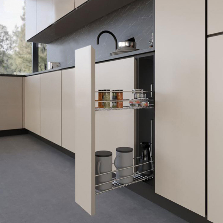 Карго Unica 200мм з довод., лівий монтаж, ardesia, 90% висуву Blum  Карго Unica 200мм з довод., лівий монтаж, ardesia, 90% висуву Blum