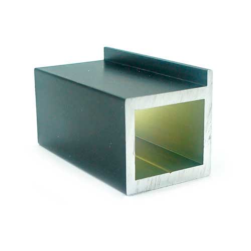 Профіль для дверей ISM 956, 6100мм (для приклеювання скла), чорний мат. Профіль для дверей ISM 956, 6100мм (для приклеювання скла), чорний мат.