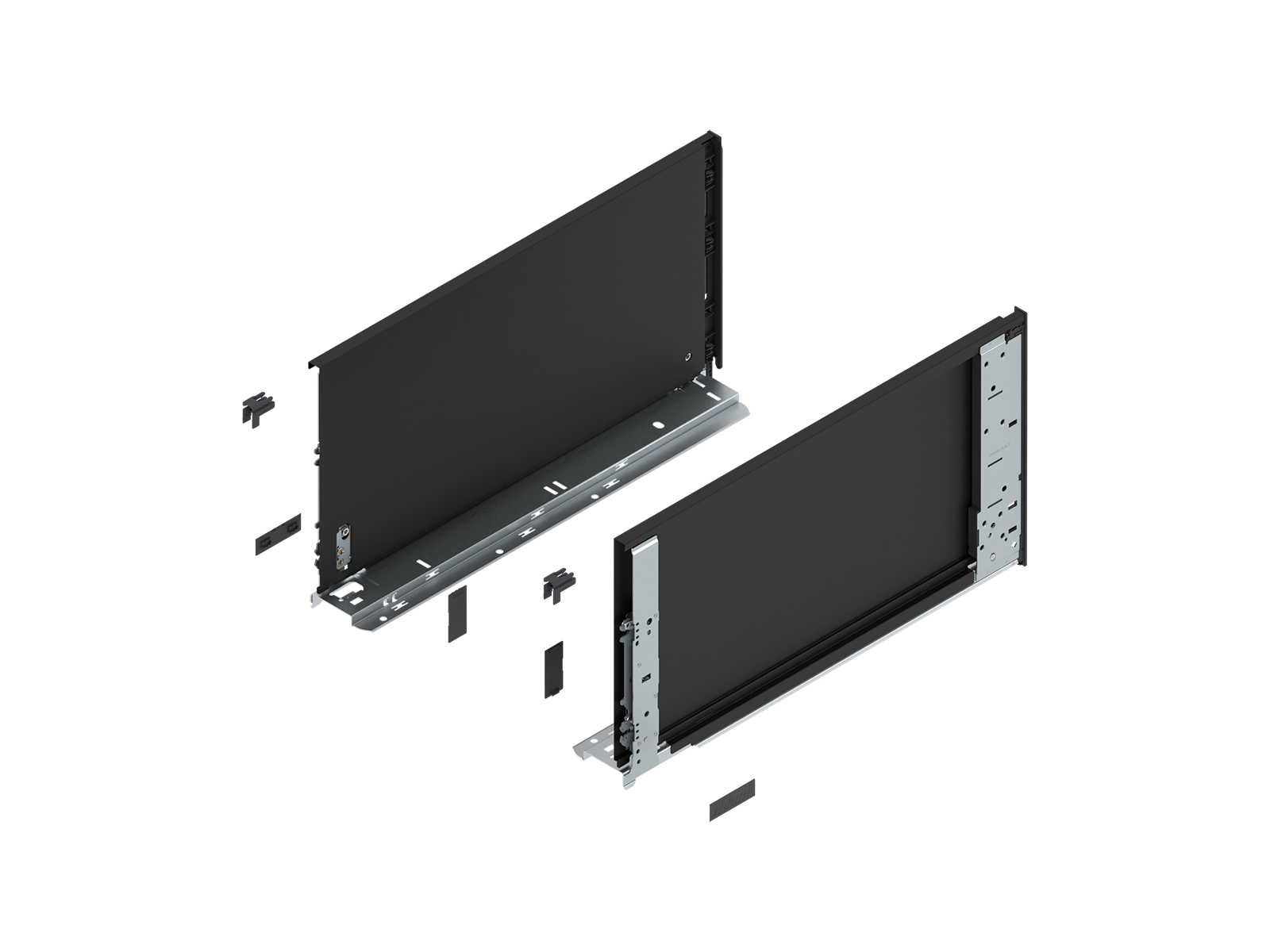 LEGRABOX pure - царга (внутр.), F, NL=450мм, R+L, CS-M (карбон чорний) LEGRABOX pure - царга (внутр.), F, NL=450мм, R+L, CS-M (карбон чорний)