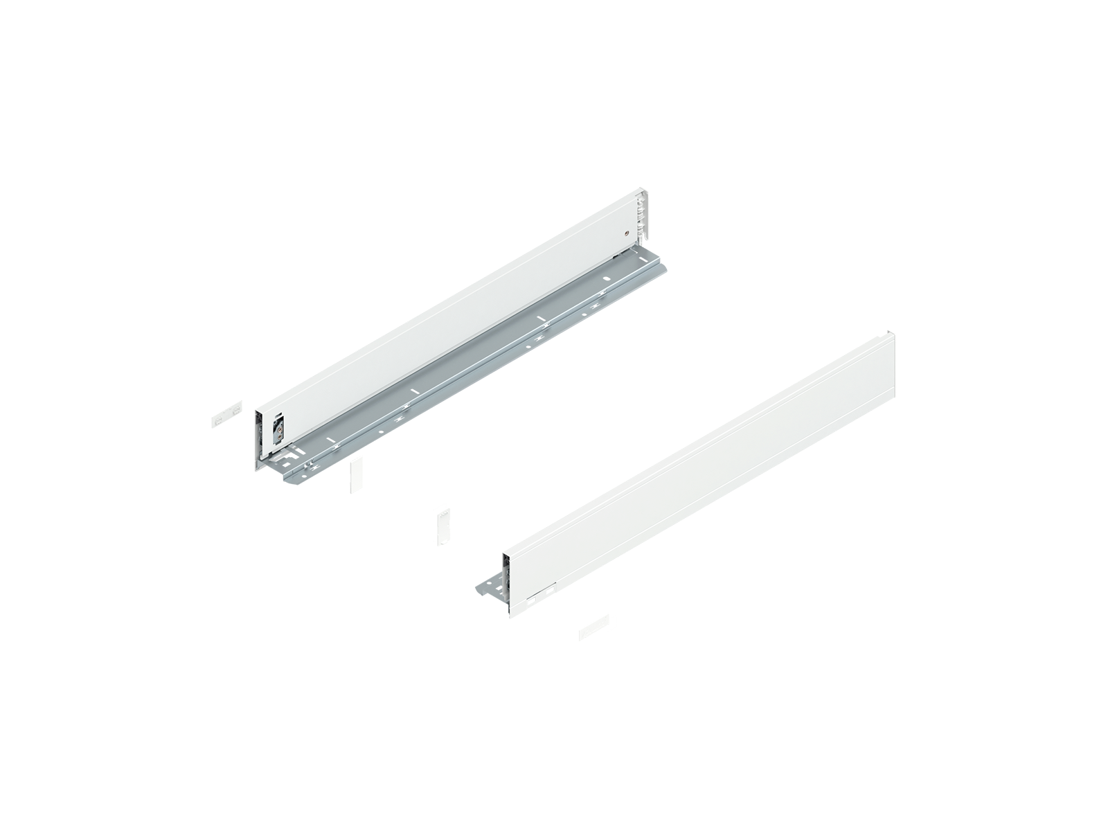 LEGRABOX царга, висота M (90.5 мм), НД=650 мм, ліва/права, LEGRABOX pure, білий шовк матовий