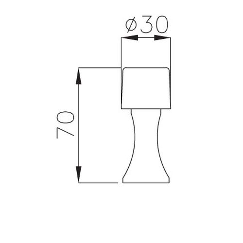 Стопор настенный, латунь пол. Стопор настенный, латунь пол.