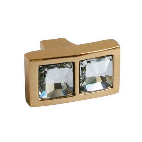 Ручка золото пол./квадр.кристал 27,5х21,5мм Ручка золото пол./квадр.кристал 27,5х21,5мм
