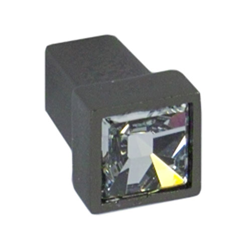 Ручка-кнопка чорний нікель/кристал Ручка-кнопка чорний нікель/кристал